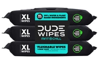 DUDE Wipes XL Flushable Wipes Mint Chill - 3 Packs