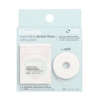 Davids Expanding Dental Floss And Refill With Nano-Hydroxyapatite Mint