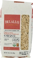 Delallo 100% Organic Whole WheatOrzo Pasta