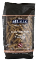 Delallo Fusilli Gluten Free Whole Grain Rice Pasta