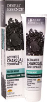 Desert Essence Activated Charcoal Toothpaste Fresh Mint