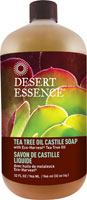 Desert Essence Castile Liquid Soap with Eco-Harvest Tea Tree Oil