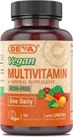 Deva Vegan Multivitamin and Mineral Supplement Iron Free