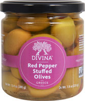 Divina Red Pepper Stuffed Olives