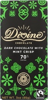 Divine Chocolate Dark Chocolate with Mint Crisp Chocolate Bar