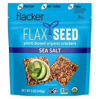 Doctor In The Kitchen Flackers Organic Flax Seed Crackers Sea Salt