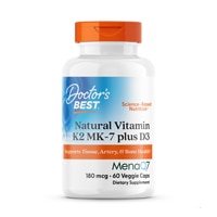 Doctor's Best Natural Vitamin K2 MK-7 plus D3