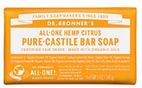 Dr. Bronner's All-One Pure-Castile Bar Soap Hemp Citrus