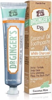 Dr. Ginger's Coconut Oil Toothpaste with White Charcoal Coconut Mint