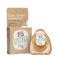 Dr. Ginger's Coconut Oil + Xylitol Expanding Floss Coconut Mint