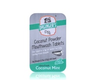 Dr. Ginger's Coconut Powder Mouthwash Tablets Ultra Fresh Coconut Mint