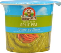 Dr. McDougall's Lower Sodium Vegan Soup Cup Split Pea