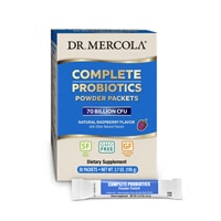 Dr. Mercola Complete Probiotics Powder Packets Natural Raspberry