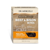 Dr. Mercola Healthy Pets Treats for Dogs & Cats Beef & Bison Bites