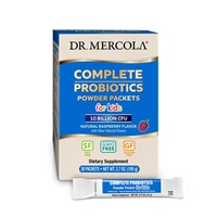 Dr. Mercola Kids Complete Probiotics Powder Packets Natural Raspberry