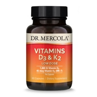 Dr. Mercola Vitamins D3 & K2 Low Dose