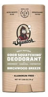 Dr. Squatch Men's Natural Deodorant Stick Aluminum Free Birchwood Breeze