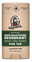 Dr. Squatch Men's Natural Deodorant Stick Aluminum Free Pine Tar