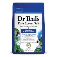 Dr Teal's Pure Epsom Salt Soaking Solution - Refresh & Revitalize Superfoods