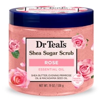 Dr Teal's Shea Sugar Scrub - Rose Essential Oil