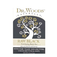 Dr. Woods Naturally Bar Soap Exfoliating Raw Black