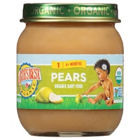 Earth's Best Organic Baby Food Puree 4+ Months Pears