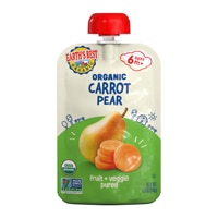 Earth's Best Organic Baby Food Puree 6 + Months Carrot Pear