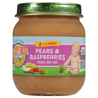 Earth's Best Organic Baby Food Puree 6+ Months Pears and Raspberries