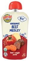 Earth's Best Organic Baby Food Puree Meal 9 + Month Beef Medley with Veggies