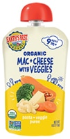 Earth's Best Organic Baby Food Puree Meal 9 + Month Mac & Cheese with Veggies