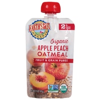 Earth's Best Organic Fruit & Grain Baby Food Puree 6+ Months Apple Peach Oatmeal