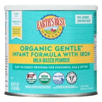 Earth's Best Organic Gentle Infant Formula with Iron Milk-Based Powder