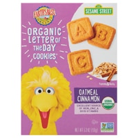 Earth's Best Organic Letter of the Day Cookies Toddler Oatmeal Cinnamon