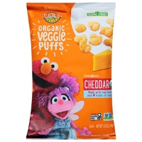 Earth's Best Organic Veggie Puffs Sesame Street Toddler Cheddar