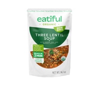 Eatiful Premium Organic Non-GMO Vegan Soup Three Lentil