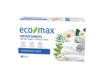 Eco-Max Dryer Sheets Fragrance Free