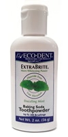 Eco-dent Extrabrite Baking Soda Toothpowder Fluoride Free Dazzling Mint