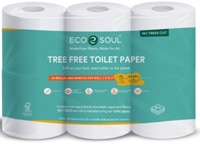 EcoSoul Toilet Paper Tree-Free 3-Ply 300 Sheet Roll