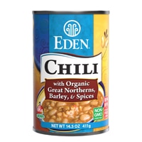 Eden Foods Chili Great Northerns Barley & Spices