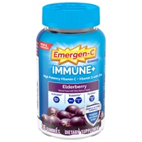 Emergen-C Immune+ Triple Action Immune Support Gummies Elderberry