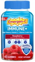 Emergen-C Immune+ Triple Action Immune Support Gummies Raspberry