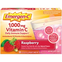 Emergen-C Vitamin C Fizzy Drink Mix Raspberry