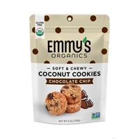 Emmy's Organics Coconut Cookies Gluten Free Vegan Chocolate Chip