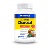 Enzymedica Activated Charcoal from Coconut Shells With Enzymes + Ginger