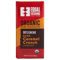 Equal Exchange Organic Dark Chocolate Bar Caramel Crunch with Sea Salt