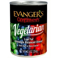 Evanger's Complements Dog + Cat Wet Food Vegetarian Balanced Dinner