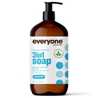Everyone 3in1 Soap Body Wash Bubble Bath Shampoo Unscented