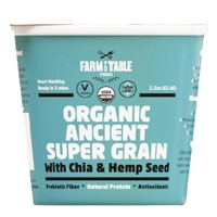 Farm To Table Organic Chia and Hemp Ancient Grain Oatmeal Cup