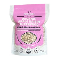 Farm To Table Organic Superfood Whole Grain & Oatmeal Apple Raisin