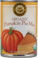 Farmer's Market Organic Canned Pumpkin Pie Mix